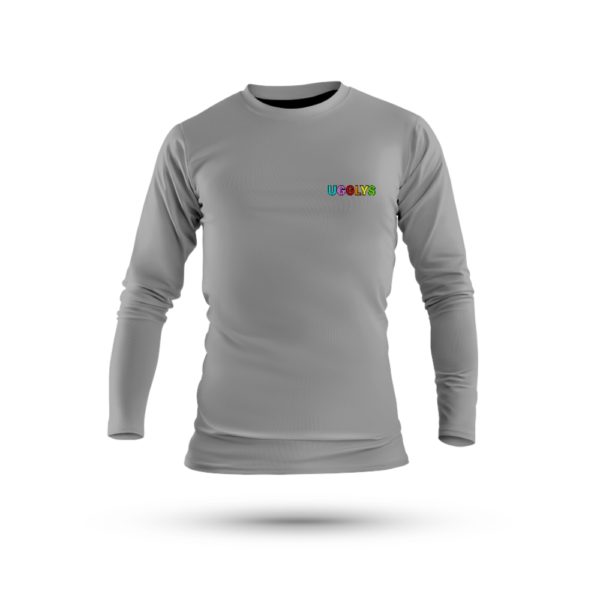 UGGLYS-LONG-SLEEVE-GREY-TSHIRT-SMALL-PRINT