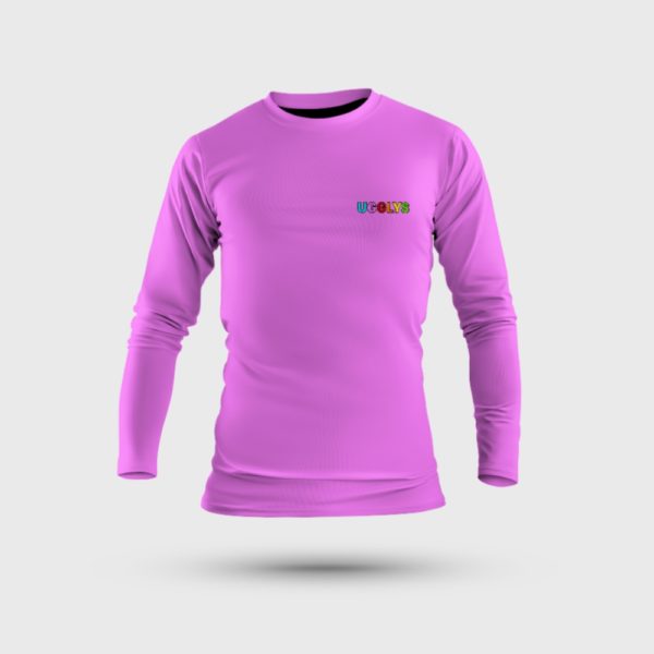 UGGLYS-LONG-SLEEVE-PINK-TSHIRT-SMALL-PRINT