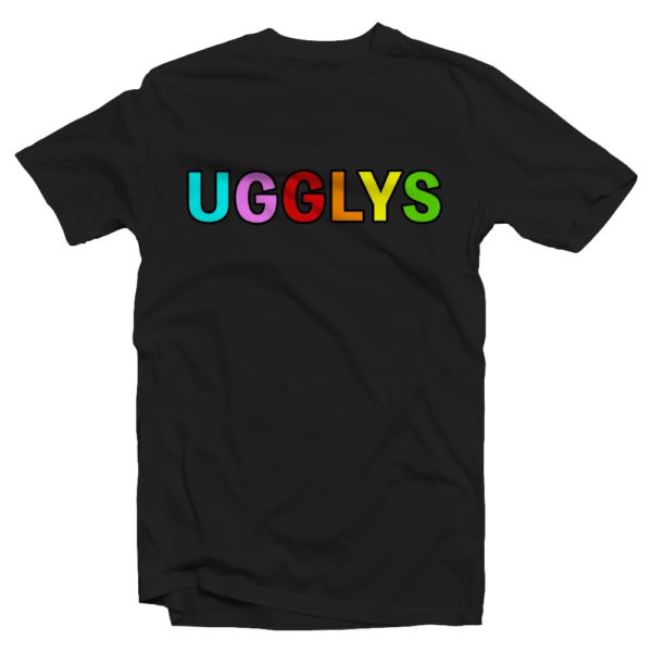 UGGLYS OFFICIAL T-SHIRT BLACK LARGE TXT