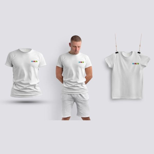 UGGLYS-WHITE-T-SHIRT-SMALL-PRINT